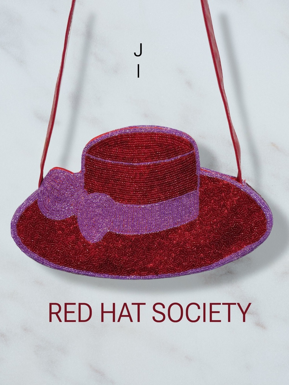 RED HAT SOCIETY Beaded Shoulder Bag